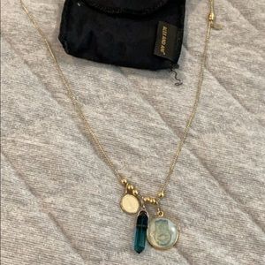 Alex & Ani expandable gold necklace; 3 charms/bag